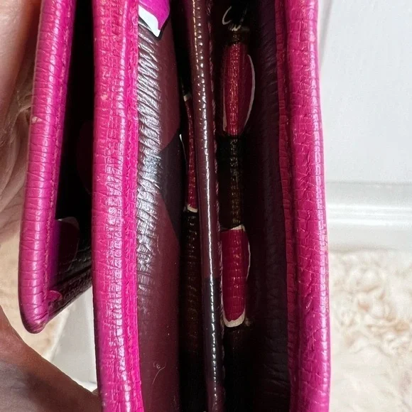 GUCCI LOVELY HEART INTERLOCKING GG LEATHER WALLET